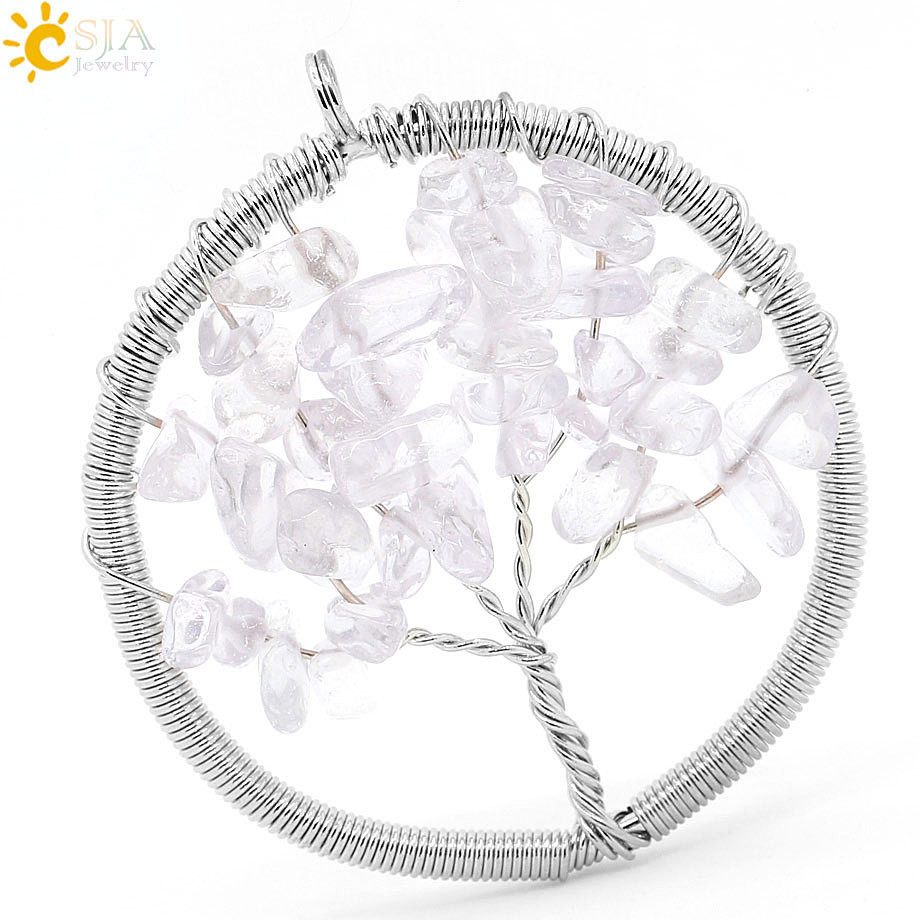 Clear Crystal Natural Stone Pendant