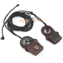 New Archery Recurve Bow String Longbow Stringer Black Leather Tip Nylon Cord 2M