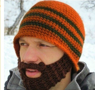 New Hot !! Beard Hat Knitted hat masks crochet Woo...