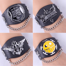 19 Styles JP Anime Leather Silicone Tritium Bracelets pulseras hombre pulseira masculina wristbands braslets for christmas gifts