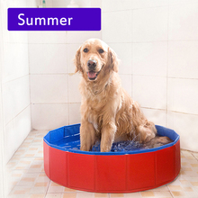Summer dourable large PVC foldable dog cat pet swimming pool bathtub for small dog and cat Teddy pet products