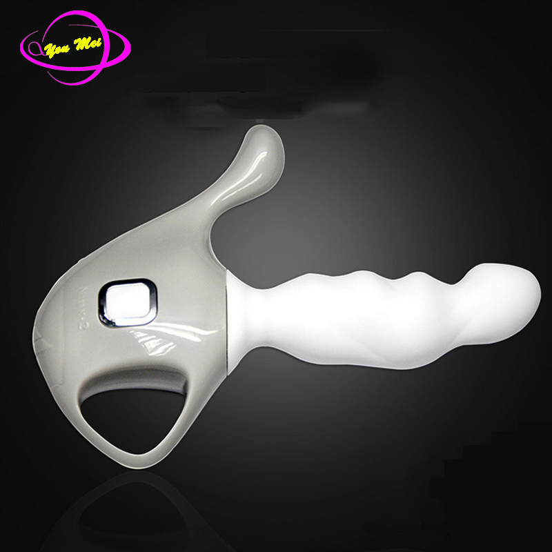 2016 New Waterproof G Point Stimulate Anal Vibrator Adult Sex Toys Low Noise Male Prostate Massager Silicone Sex Product For Man