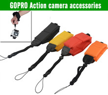 Gopro HERO 4 3 3+ Camera submersible Floating bobber hand wrist strap for PowerShot D20 D30 mini camcorder sj4000 accessories