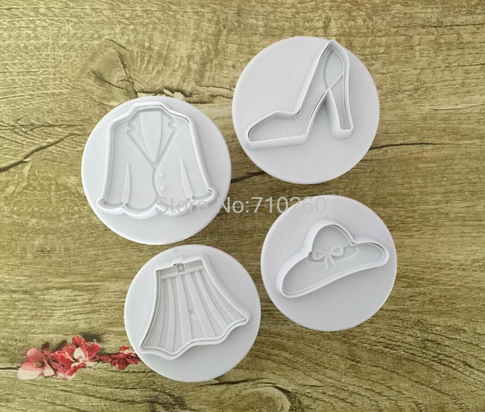 Homey Clothes skirt suit Fondant Biscuits Cutter Decorating Sugarcraft Gum Paste Tools Cupcake font b Kitchen