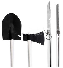Cool Ultimate Survival Knife Shovel Axe Emergency Camping Hiking Gear Kit Tools