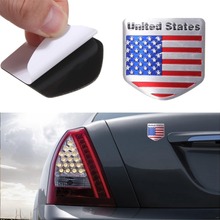 US USA American Flag Bicycle Stickers Metal Auto Refitting Car Badge Emblem Decal Sticker New Arrival