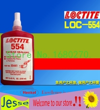 3шт / lot аутентичные Loctit клей клей-герметик Loctit 554 высокая прочность труба клей-герметик 250 мл