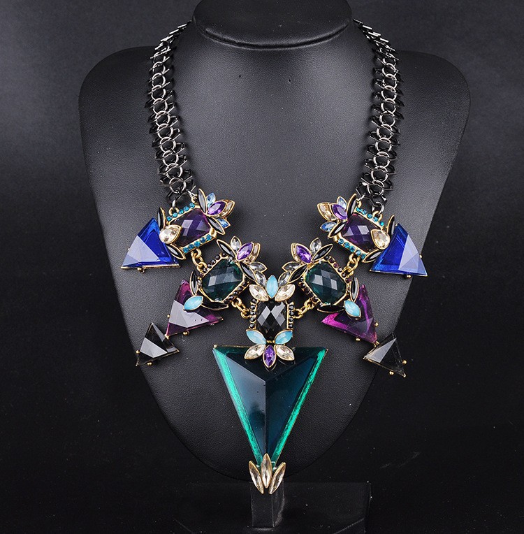 2015 New Fashion Jewelry For Women Big Triangle Rh...