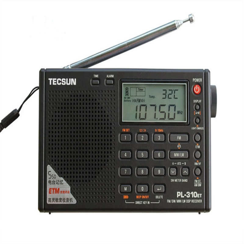 Tecsun PL-310ET World Full Band Portable Stereo FM Radio FM/AM/SW/LW DSP Radio Digital Demodulation Radio Tecsun PL-310ET World Full Band Portable Stereo FM Radio FM/AM/SW/LW DSP Radio Digital Demodulation Radio