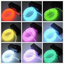 1pcs Flexible EL Wire Neon Light 3M for Dance Party Car Decor Controller wire dance light