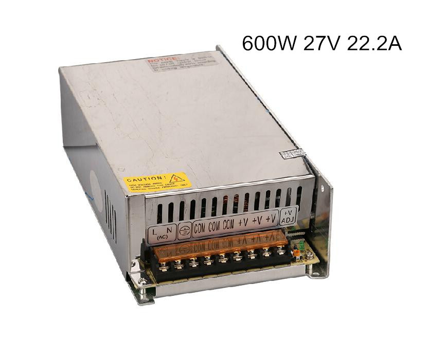 600W 27V single output switching power supply S-600W-27 AC to DC smps block power for LED strips