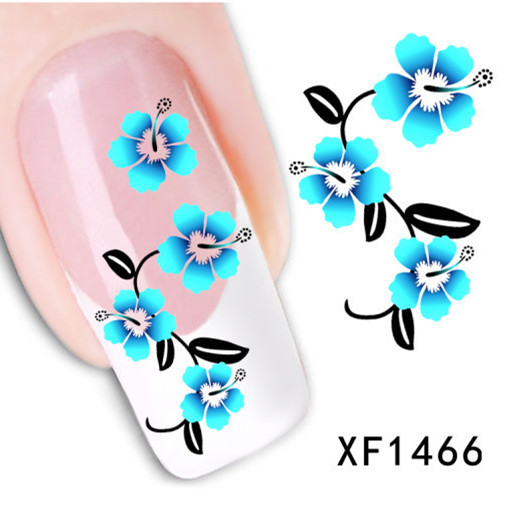 Fashion New Style Water Transfer Stickers 1 Sheets 3D Design DIY Nail Art Decorations Nail Sticker