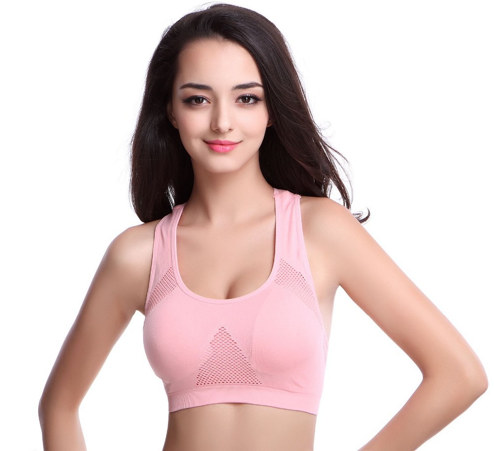 New Seamless Breathable Jogging Fitness Crop Tops ...