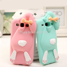 С логотипом 3D смазливая мультфильм чехол для Samsung Galaxy S3 i9300 для iphone 4 4S кролик резиновый мягкий силиконовый чехол