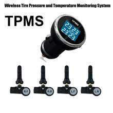 Wireless Tire Pressure Monitoring System Car TPMS with 4 Internal Car sensor