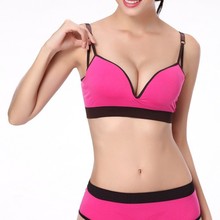 Bra Style Women Workout Tank Top Stretch Seamless Racerback Fitness Padded Sports Bra