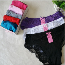 WJ443 Sexy Lace Panties Briefs Lingerie Women’s Ladies Cotton Underwear L XL XXL