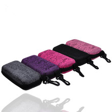 Wholesale Fashion Glasses Box Custom Sunglasses Case letter print glasses case Zipper Bag with hanger Fashion Eye Glasses box
