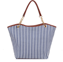 Summer Canvas streak  Women Beach Bag Fashion Color Printing Women’s Handbags Shoulder Bag Casual Shopping Bags F50B012#M1