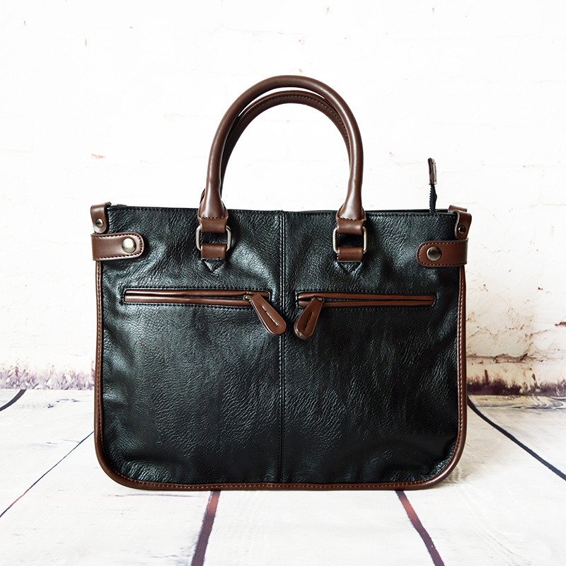 2015 New Men Top Quality Pu Leather Handbags SHoul...