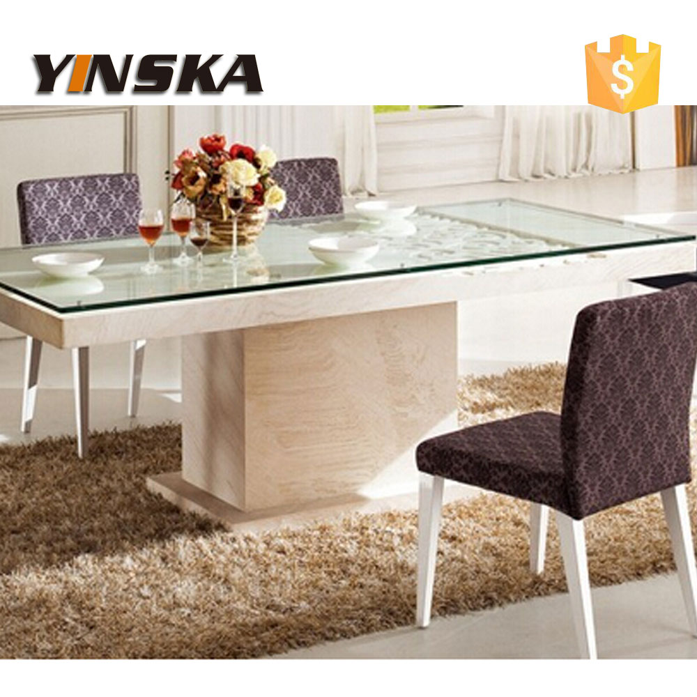 Ce And Oem White High Glossy Marble Dining Table And White Marble Dining Table Dining Room Furniture