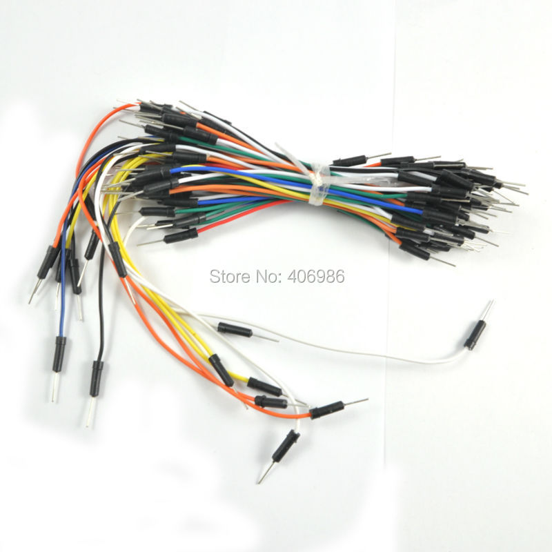 10 sets/lot 65pcs Jump Wire Male to Male Jumper Wire for Arduino Breadboard, Free Shipping