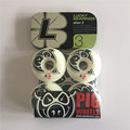 Professional Skateboard Parts PIG Brand 56mm Skateboard Wheels LUCKY ABEC 3 Skate Bearings