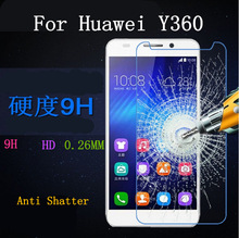 Front High Quality Scratch Resist Soft Tempered Glass Screen Protector for HUAWEI Y360 Free Shipping