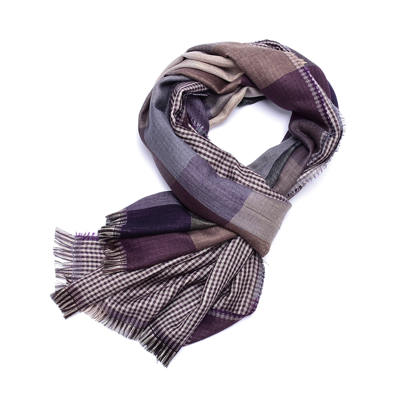 Plaid scarf men cotton tassel echarpe homme blue scarves cachecol masculino warm font b tartan b