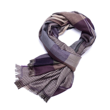 Plaid scarf men cotton tassel echarpe homme blue scarves cachecol masculino warm tartan bufanda hombre Business foulard brand