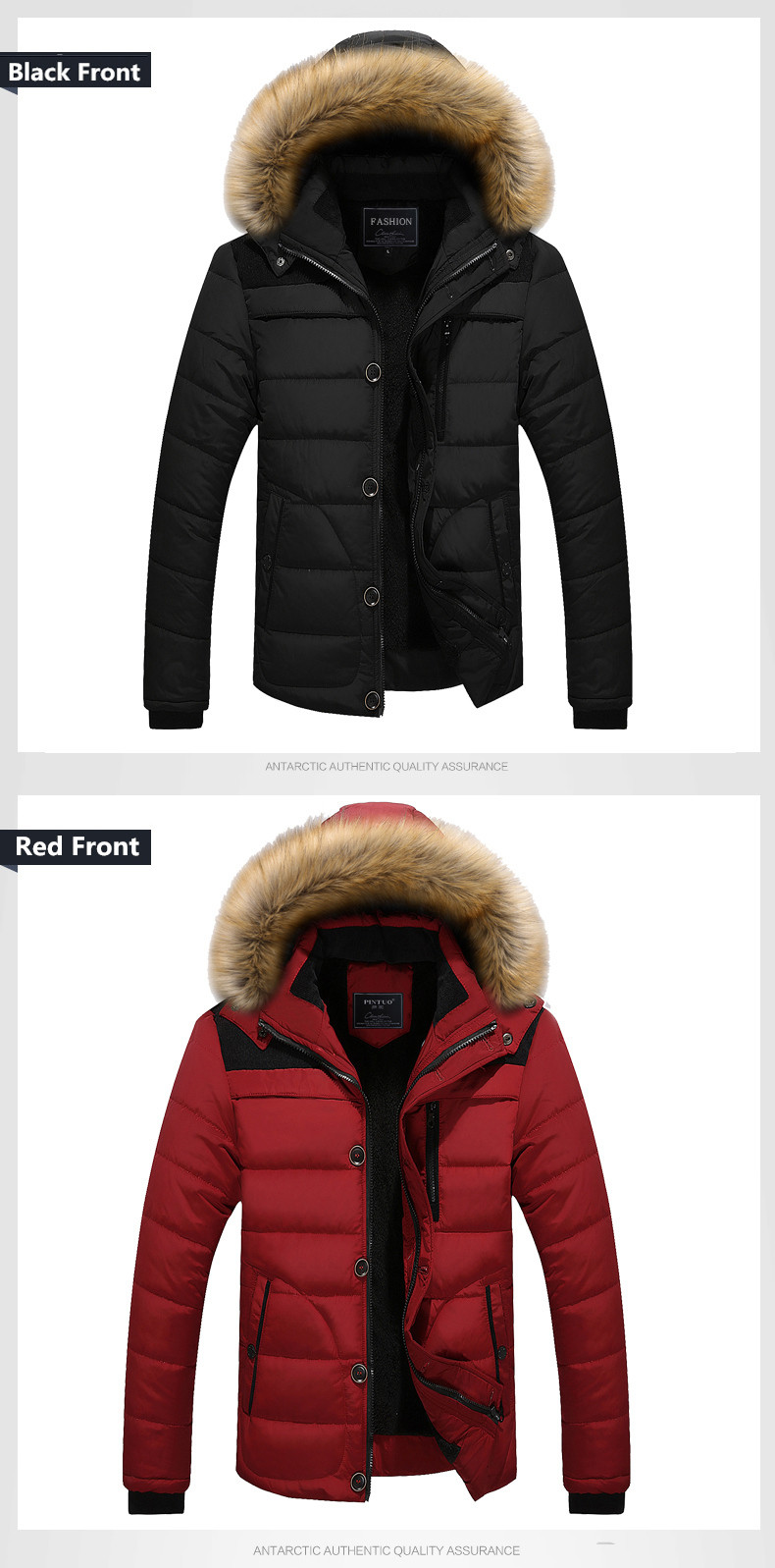 W102 2016 Mens Winter Jackets Coats Outwear Warm Down Jacket Thick Outdoor Hoodie Fox Fur Men`s Parka Plus Size 4XL (10)