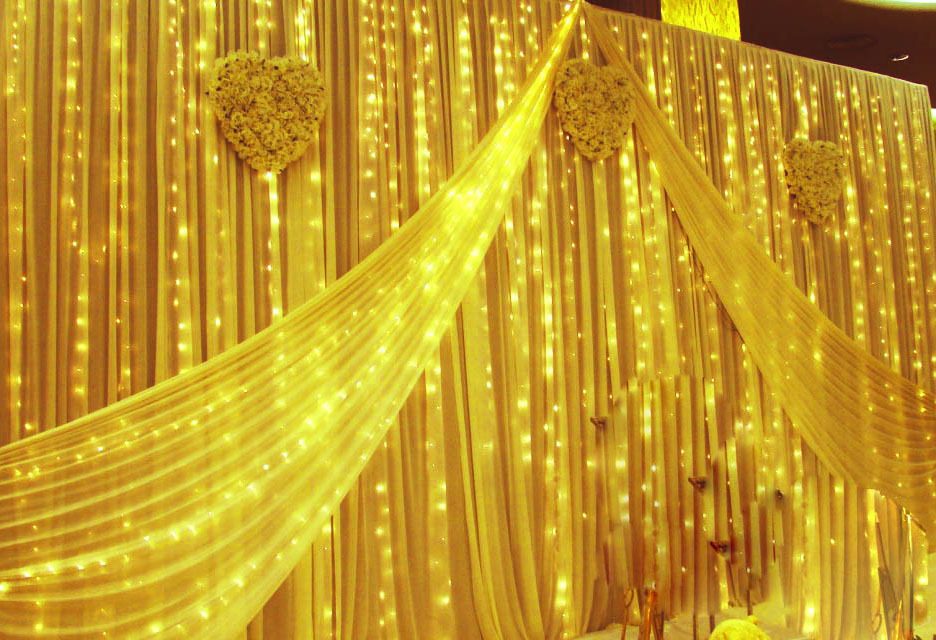 220V 110V 10x3m 1000Led 8 flash modes super bright led string curtain string light Christmas ...