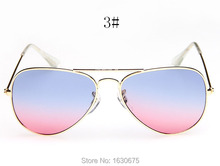 Newest Brand Designer Women Sunglass Fashion Gradient Rimless Sunglasses Frog Mirror Gradient Unisex Sunglasses 6 Color