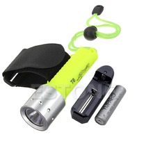 F98 Waterproof Underwater 1800LM CREE XM L T6 LED 60M Diving Flashlight Torch Lamp