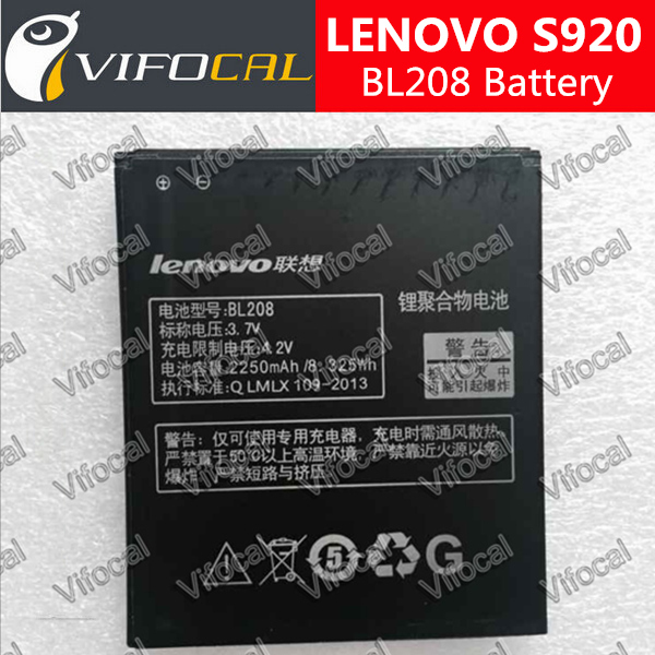 Lenovo S920  2250  BL208 100%       Bateria +   -  