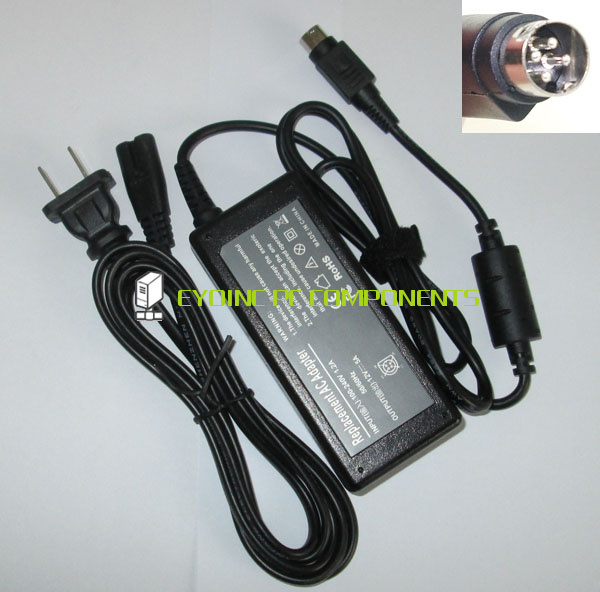 12V 5A 60W 4 Pin AC Power Adapter Charger for elo ET1525L 7SWA 1 ET1525L 8SWA