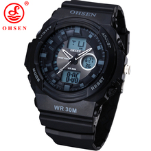 Relojes deportivos para hombres de cuarzo vestido LED Casual reloj Digital Relogio Masculino relojes para hombre moda negro ejército reloj militar