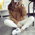 2015 new women s spring autumn winter thicken turtleneck pullover knitted sweaters women long slim sweater