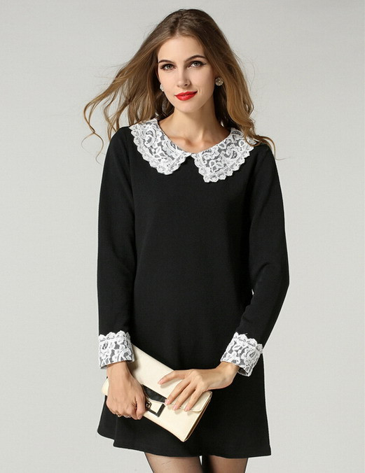 Платья с белым воротником фото Платья с белым воротником фото