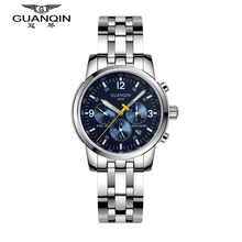 Original GUANQIN Top Brand Luxury Automatic Mechanical Watches Men Sapphire Mirror Waterproof Men Watches Relogios Masculino