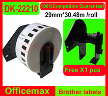10x Rolls Brother Compatible Labels dk22210 dk-22210 dk 22210 dk 2210 dk2210 29mmx30.48m adhesive Thermal paper Continuous Label