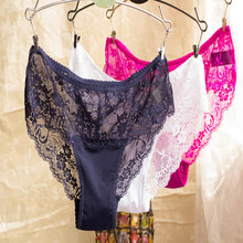 Lace Women Sexy Panties Plus Size Transprent Lady Underwear Briefs