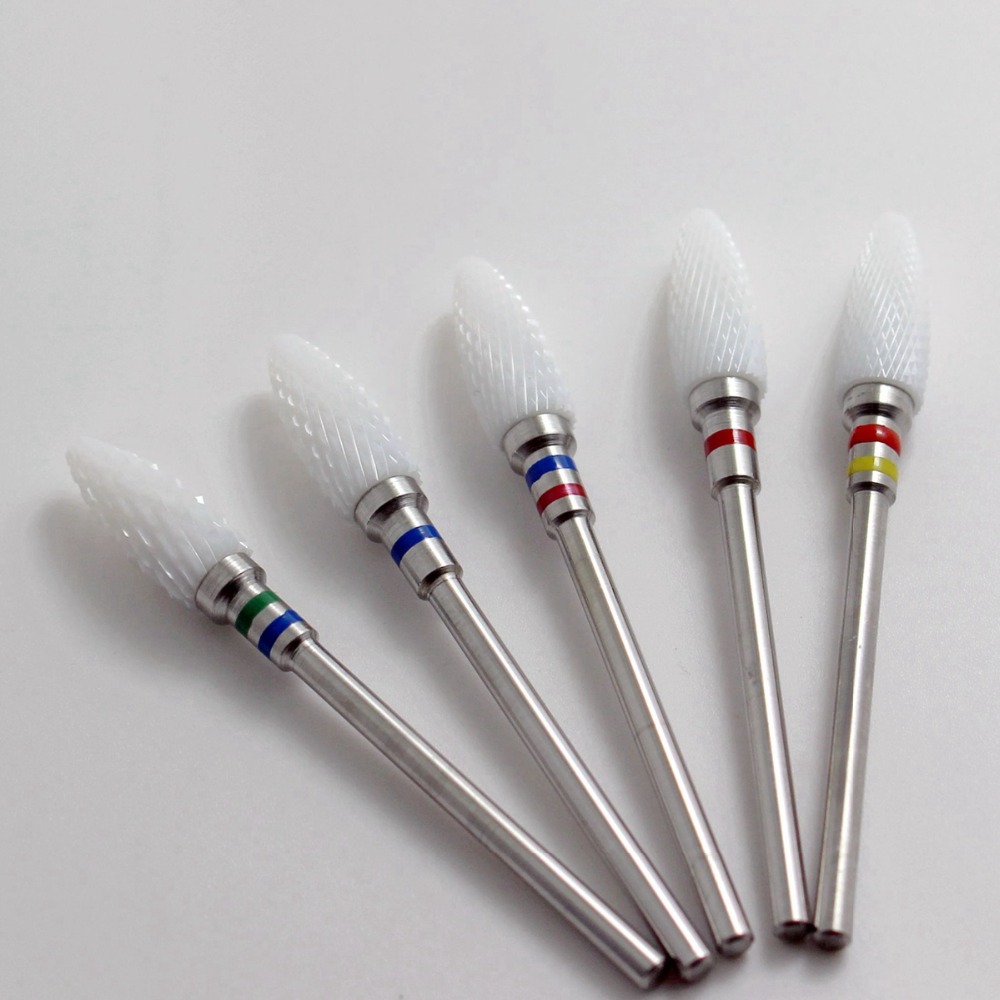 5pcs Professional Ceramic Gel Electric Nail File Buffer Set or File