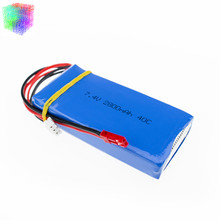5pcs Lipo battery 7.4V 2800mAh 2s batteries for WLToys V262 V333 V323 V666 RC Helicopter Quadcopter drone part