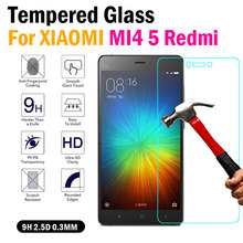 0.3 mm LCD Clear Tempered Glass Screen Protector For Xiaomi Mi3 Mi4 4C 5 Note redmi note 2 3 2S Anti-Explosion anti-Shatter film