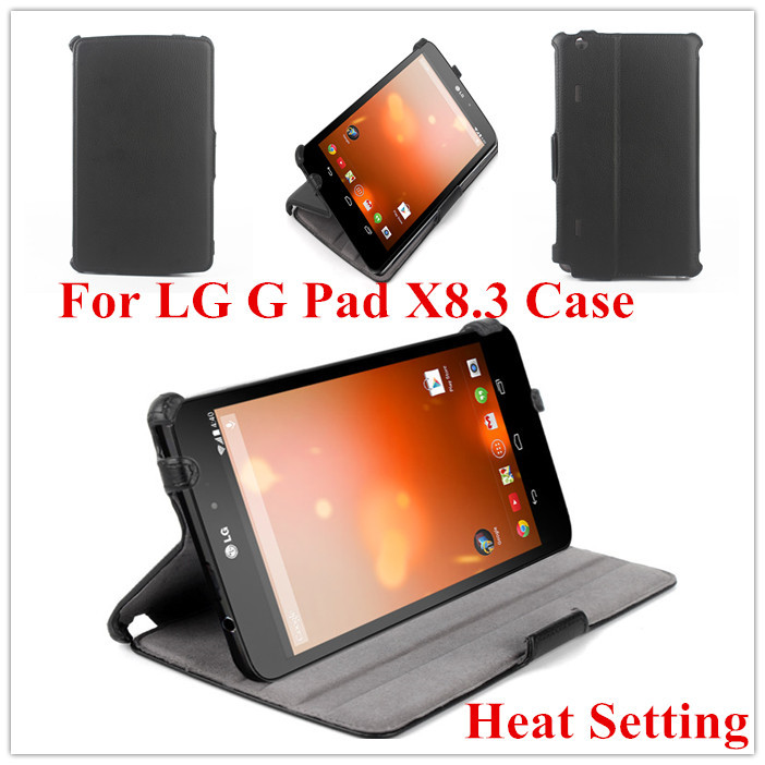 Folding Folio Stand PU Leather Case Heat Setting Cover For LG Gpad G Pad X 8.3 X8.3 Tablet Bag With Free Protector
