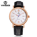 VINOCE original 2016 new men s business casual watch quartz movement imported luxury brand waterproof leather