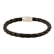 Boho Steampunk Jewlry Unisex Black Genuine Leather Bracelet Friendship Bangles Bracelet Homme Pulseras Best Friend Bracele Gift