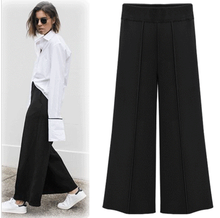 Simple temperament was thin pantyhose, wide leg pants.Free Shipping Summer Style Wild Pants for women harem pants high waitsted