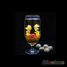 4 Balls Chinese Artisan Different Handmade Blooming Flower Green Tea 02M3